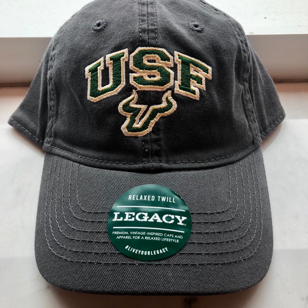 Grey USF University of South Florida Hat
